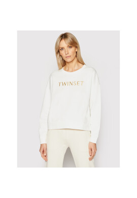 TWINSET Суитшърт 211LM28KK Бял Regular Fit - Pepit.bg