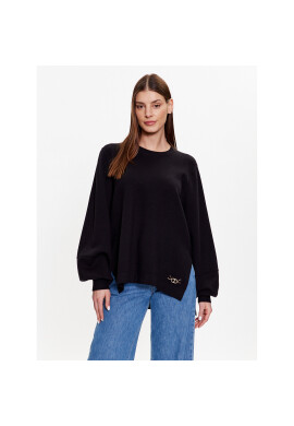 TWINSET Суитшърт 231TP3103 Черен Relaxed Fit - Pepit.bg
