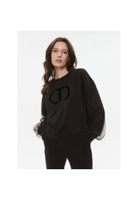 TWINSET Суитшърт 232TT2370 Черен Regular Fit - Pepit.bg