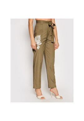 TWINSET Текстилни панталони 211TT2473 Зелен Regular Fit - Pepit.bg
