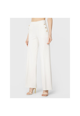 TWINSET Текстилни панталони 231TP2182 Бял Relaxed Fit - Pepit.bg