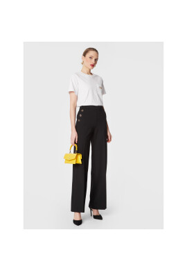 TWINSET Текстилни панталони 231TP2182 Черен Regular Fit - Pepit.bg