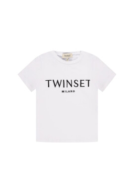 TWINSET Тишърт 201GB2373 M Бял Regular Fit - Pepit.bg