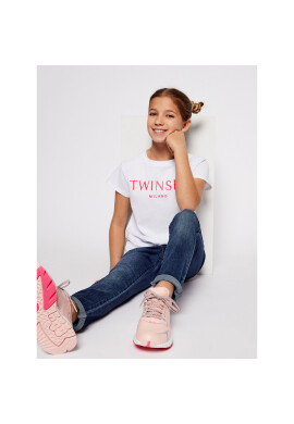 TWINSET Тишърт 201GJ2370 M Бял Regular Fit - Pepit.bg