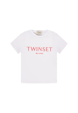 TWINSET Тишърт 201GJ2370 M Бял Regular Fit - Pepit.bg