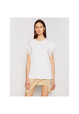 TWINSET Тишърт 211TT2231 Бял Regular Fit - Pepit.bg