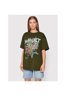 TWINSET Тишърт 212AP2443 Зелен Loose Fit - Pepit.bg