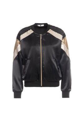 TWINSET Яке бомбър 192LI2RAA Черен Regular Fit - Pepit.bg