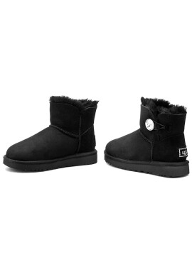 Ugg Апрески W Mini Bailey Button Bling 1016554 Черен - Pepit.bg
