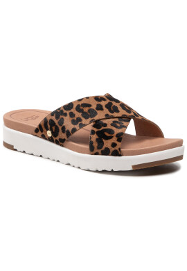 Ugg Чехли W Kari Leopard 1119736 Кафяв - Pepit.bg