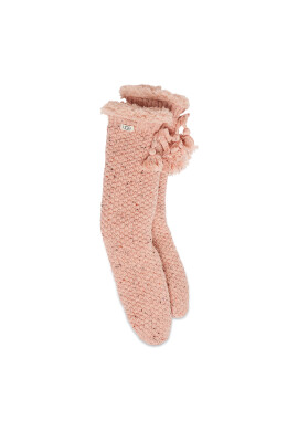 Ugg Чорапи дълги дамски W Nessie Fleece 1121162 Розов - Pepit.bg