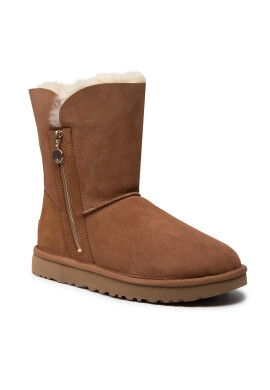 Ugg Обувки W Bailey Zip Short Кафяв - Pepit.bg