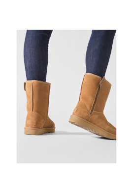 Ugg Апрески W Classic Short Bailey Zip 1144043 Кафяв - Pepit.bg