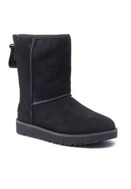Ugg Обувки W Classic Short Logo Zip 1122672 Черен - Pepit.bg