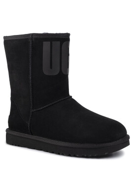 Ugg Обувки W Classic Short Rubber Logo 1108230 Черен - Pepit.bg