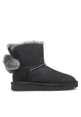 Ugg Обувки W Mini Bailey Fuzzy Bow 1132018 Черен - Pepit.bg