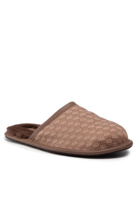 Ugg Пантофи M Scuff Logo Jacquard 1123734 Кафяв - Pepit.bg