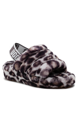 Ugg Пантофи W Fluff Yeah Slide Panthr Print 1120903 Кафяв - Pepit.bg