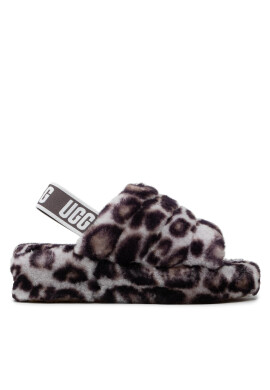 Ugg Пантофи W Fluff Yeah Slide Panthr Print 1120903 Кафяв - Pepit.bg