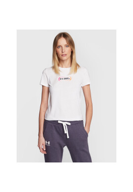 Under Armour Тишърт Ua Gradient Pill 1374163 Бял Loose Fit - Pepit.bg