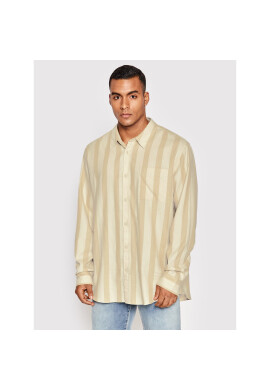 Urban Classics Риза Striped TB4917 Бежов Regular Fit - Pepit.bg