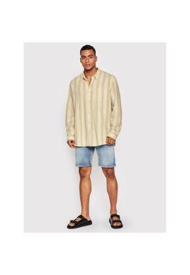 Urban Classics Риза Striped TB4917 Бежов Regular Fit - Pepit.bg
