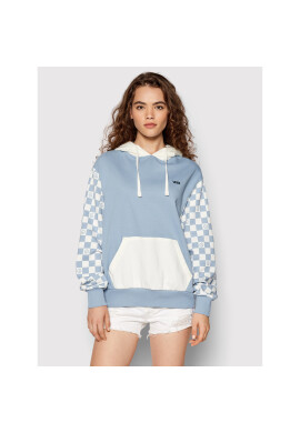 Vans Суитшърт Peace Checkerboard Blocked VN0A7YYB Син Relaxed Fit - Pepit.bg