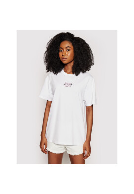 Vans Тишърт Check Together VN0A54VI Бял Oversize - Pepit.bg