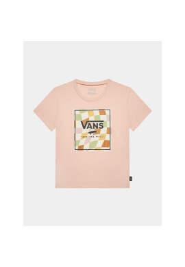 Vans Тишърт Checker Box Crew VN000795 Розов Regular Fit - Pepit.bg