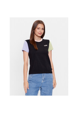Vans Тишърт Colorblock Crew VN000AEF Черен Regular Fit - Pepit.bg