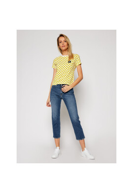Vans Тишърт THE SIMPSONS Check Eyes Tee VN0A4V43 Жълт Regular Fit - Pepit.bg