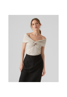 Vero Moda Блуза 10296078 Екрю Regular Fit - Pepit.bg