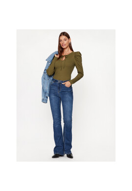 Vero Moda Блуза 10296235 Зелен Tight Fit - Pepit.bg