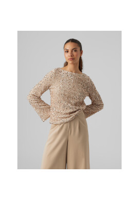 Vero Moda Блуза 10298495 Бежов Regular Fit - Pepit.bg