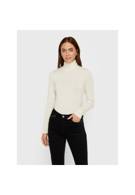 Vero Moda Поло Ava 10219220 Екрю Slim Fit - Pepit.bg