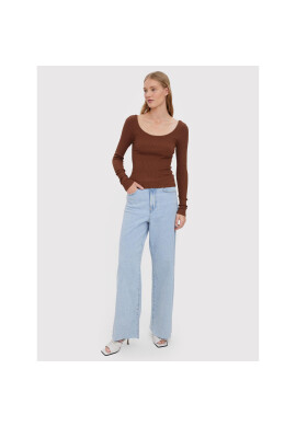 Vero Moda Блуза Glory 10268008 Кафяв Slim Fit - Pepit.bg