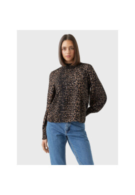 Vero Moda Блуза Kittie 10276212 Кафяв Relaxed Fit - Pepit.bg