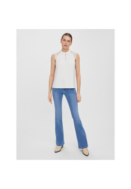 Vero Moda Блуза Milla 10226072 Бял Regular Fit - Pepit.bg