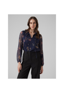 Vero Moda Блуза Milla 10295551 Тъмносин Regular Fit - Pepit.bg