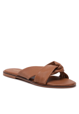 Vero Moda Чехли Vmsmooth Leather Sandal 10265527 Кафяв - Pepit.bg