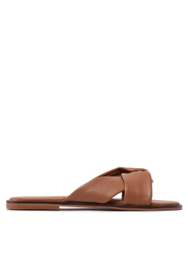 Vero Moda Чехли Vmsmooth Leather Sandal 10265527 Кафяв - Pepit.bg
