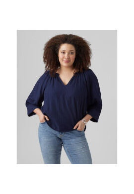 Vero Moda Curve Блуза 10289457 Син Regular Fit - Pepit.bg