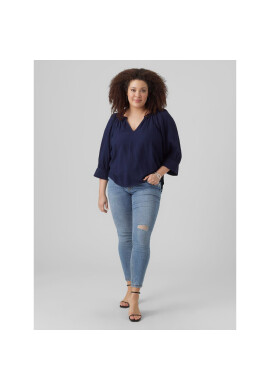 Vero Moda Curve Блуза 10289457 Син Regular Fit - Pepit.bg