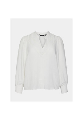 Vero Moda Curve Блуза Chris 10301893 Бял Regular Fit - Pepit.bg