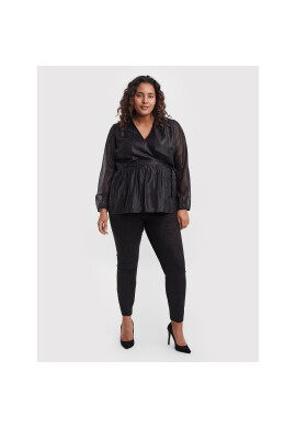 Vero Moda Curve Блуза Lisa 10256711 Черен Regular Fit - Pepit.bg