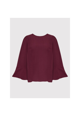 Vero Moda Curve Блуза Saga 10245513 Бордо Regular Fit - Pepit.bg