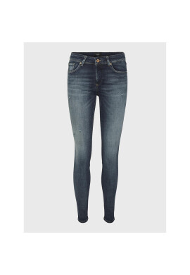 Vero Moda Curve Дънки Lux 10281184 Тъмносин Slim Fit - Pepit.bg