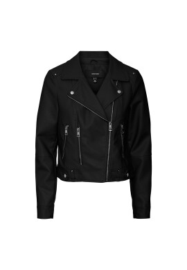 Vero Moda Curve Кожено яке Ally 10276319 Черен Regular Fit - Pepit.bg