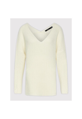 Vero Moda Curve Пуловер Lea 10252754 Бял Regular Fit - Pepit.bg