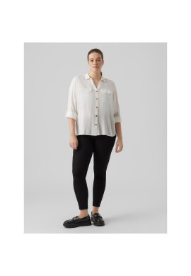 Vero Moda Curve Риза Bumpy 10276694 Бял Regular Fit - Pepit.bg